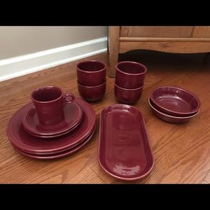 Fiesta Ware Cinnabar 12 pieces VGUC
